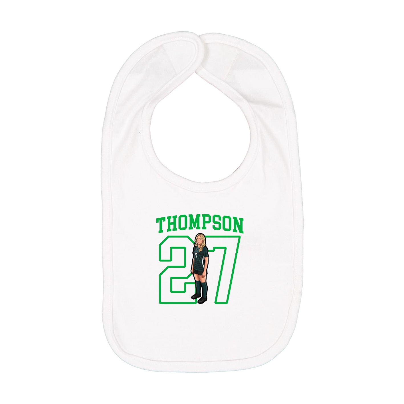 Infant Bib — Shirsey in White