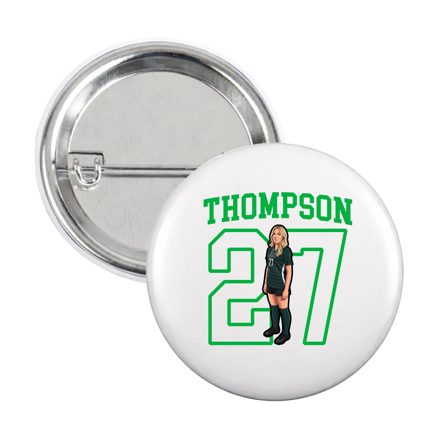 Game Day Button — Shirsey in White