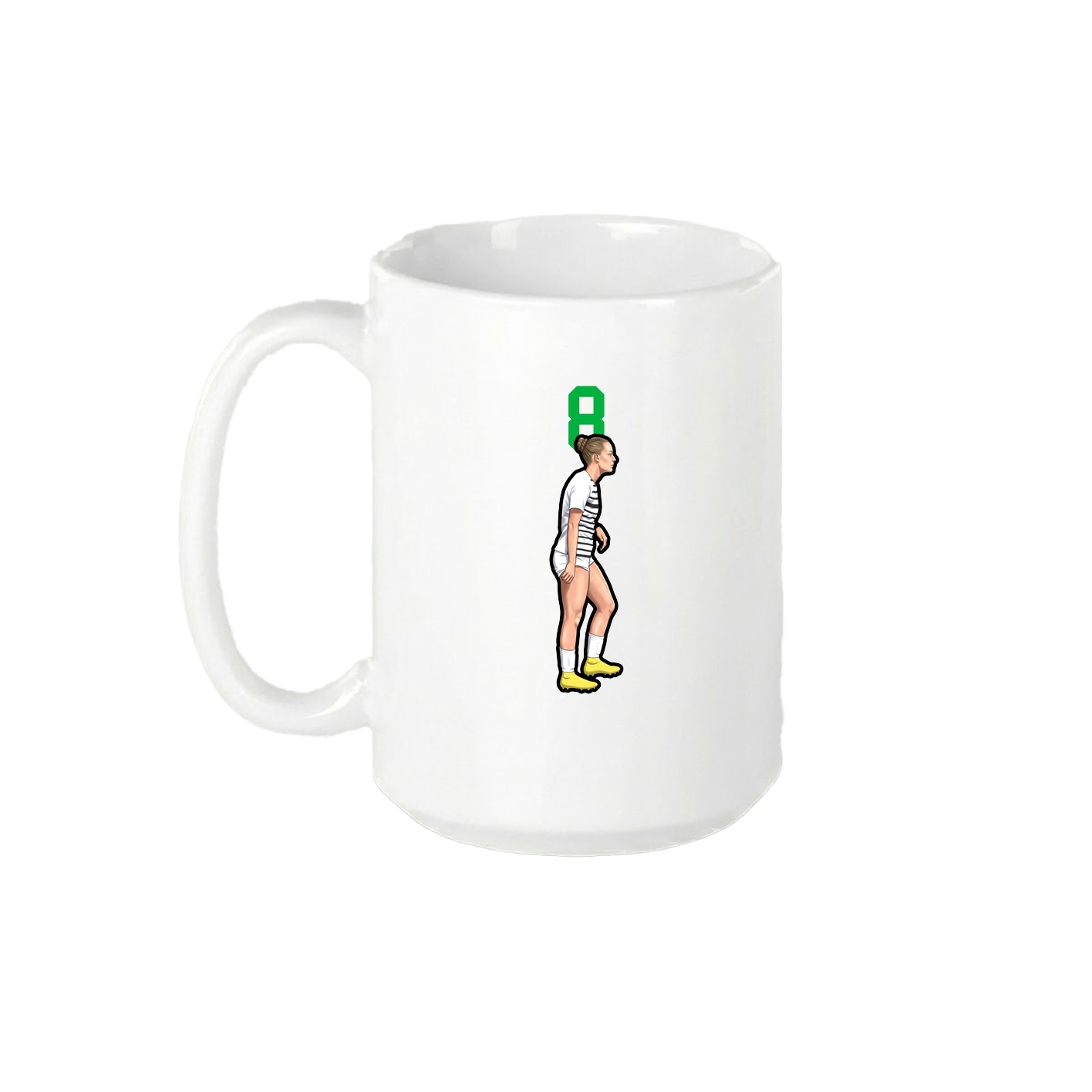 15oz Coffee Mug — Number Top in White