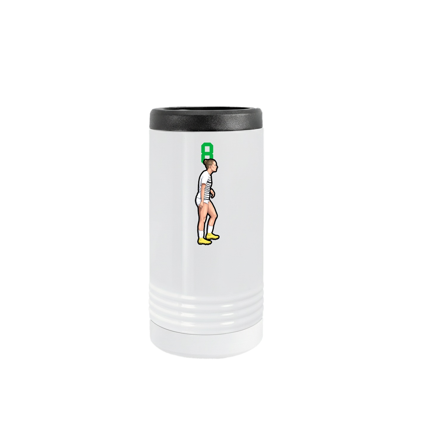 Slim Beverage Holder — Number Top in White