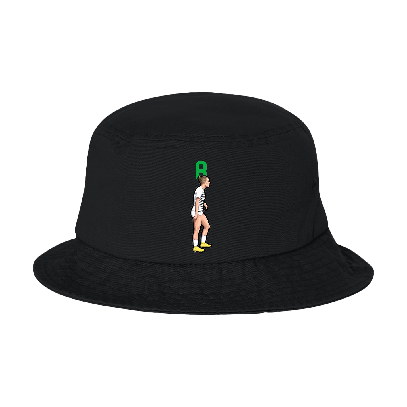 Bucket Cap — Number Top in Black