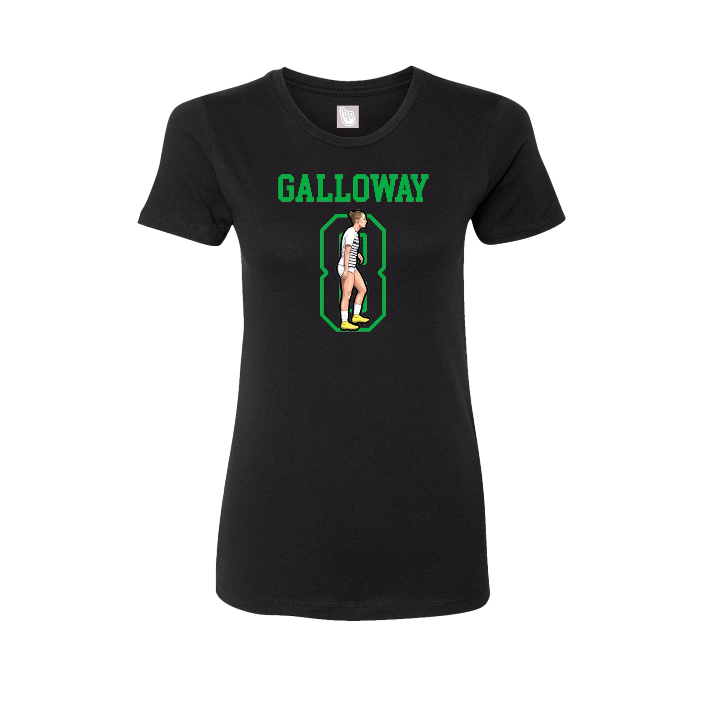 Fitted Women's Tee — Shirsey in Black
