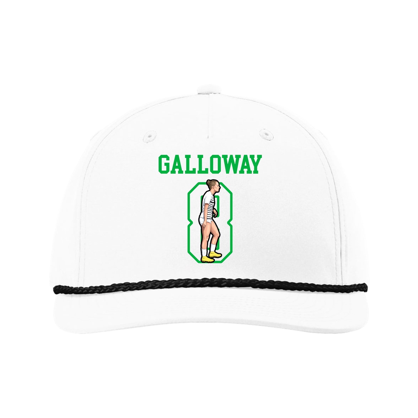 Five-Panel Classic Rope Cap — Shirsey in White