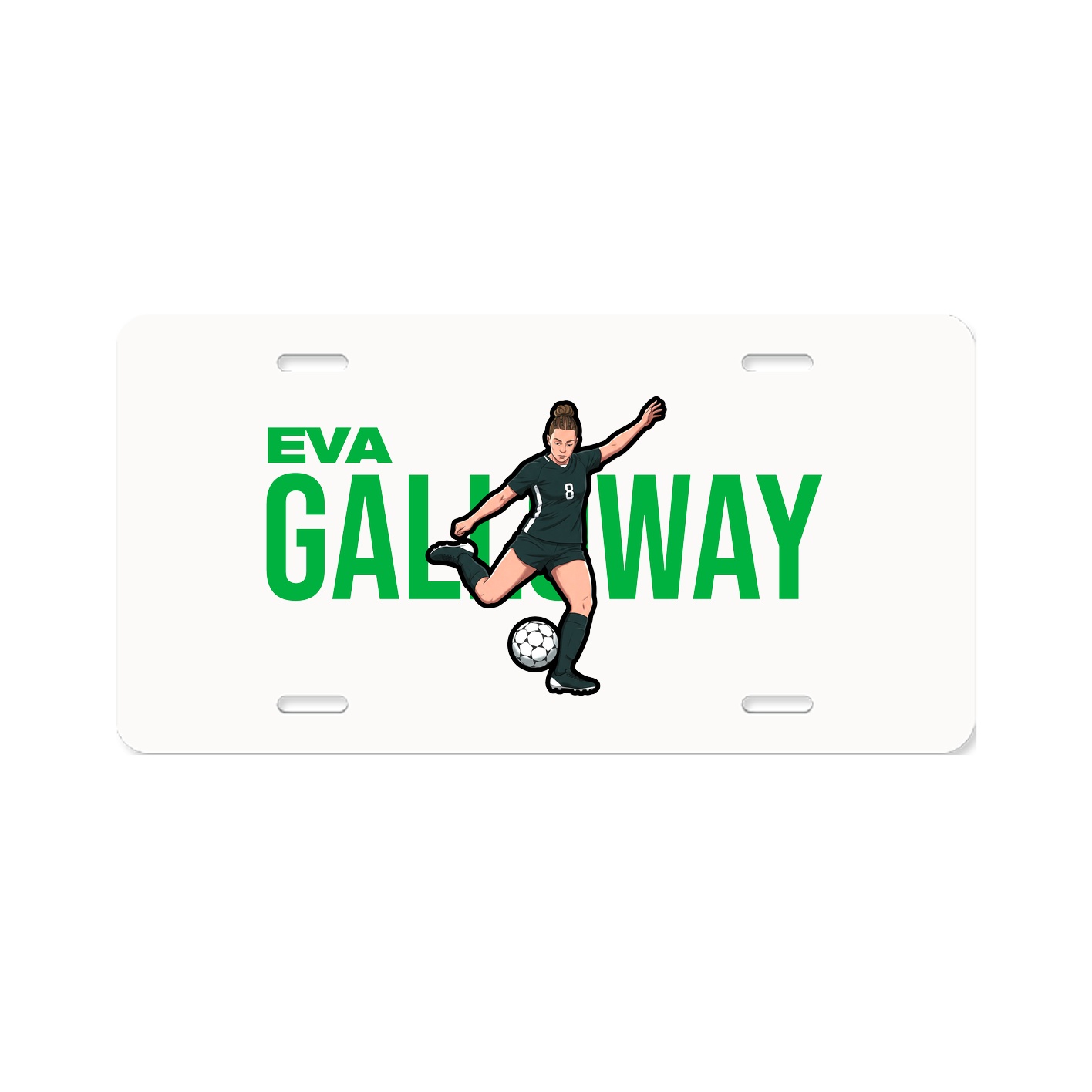License Plate — Player Name in Classic