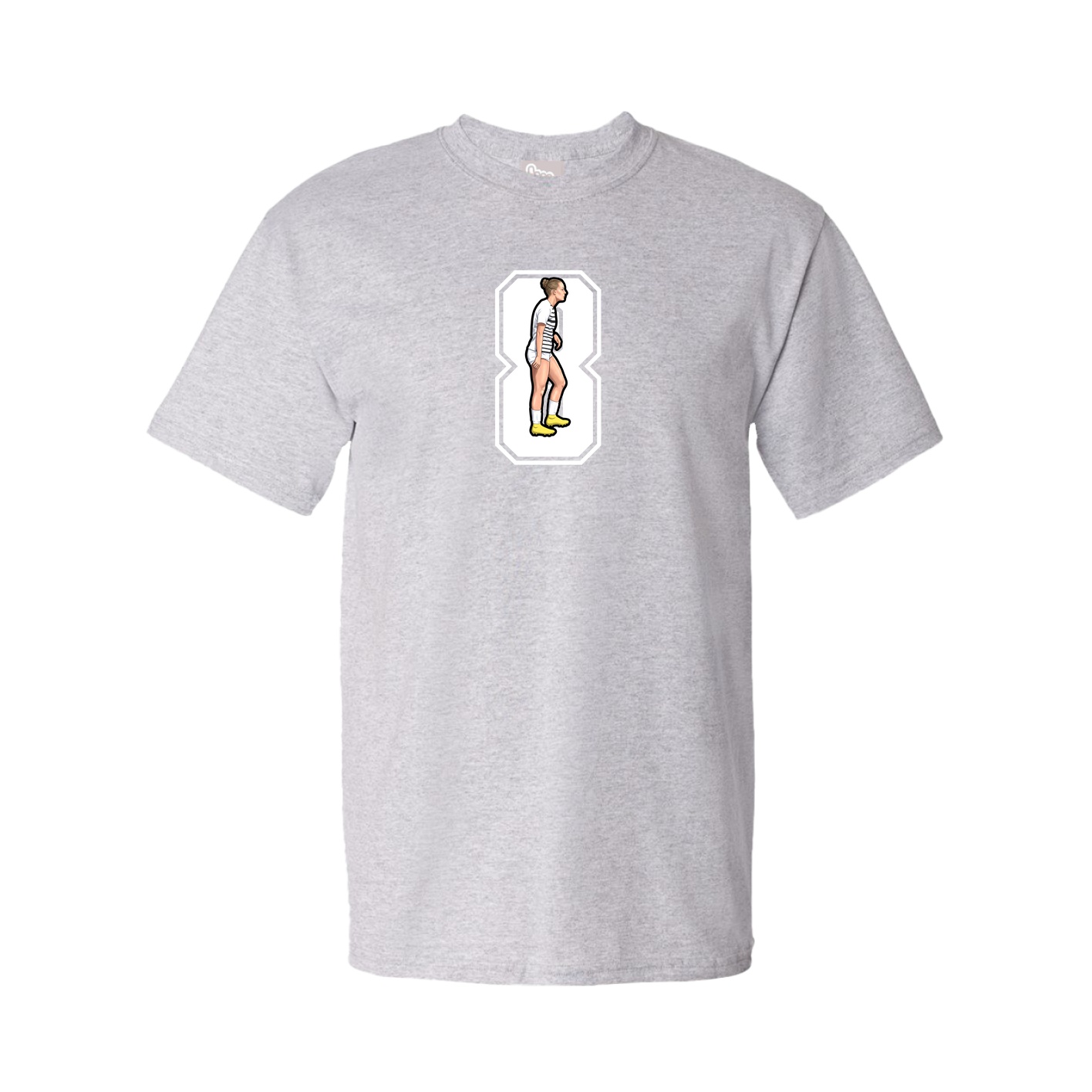 Youth Tee — Number in Grey