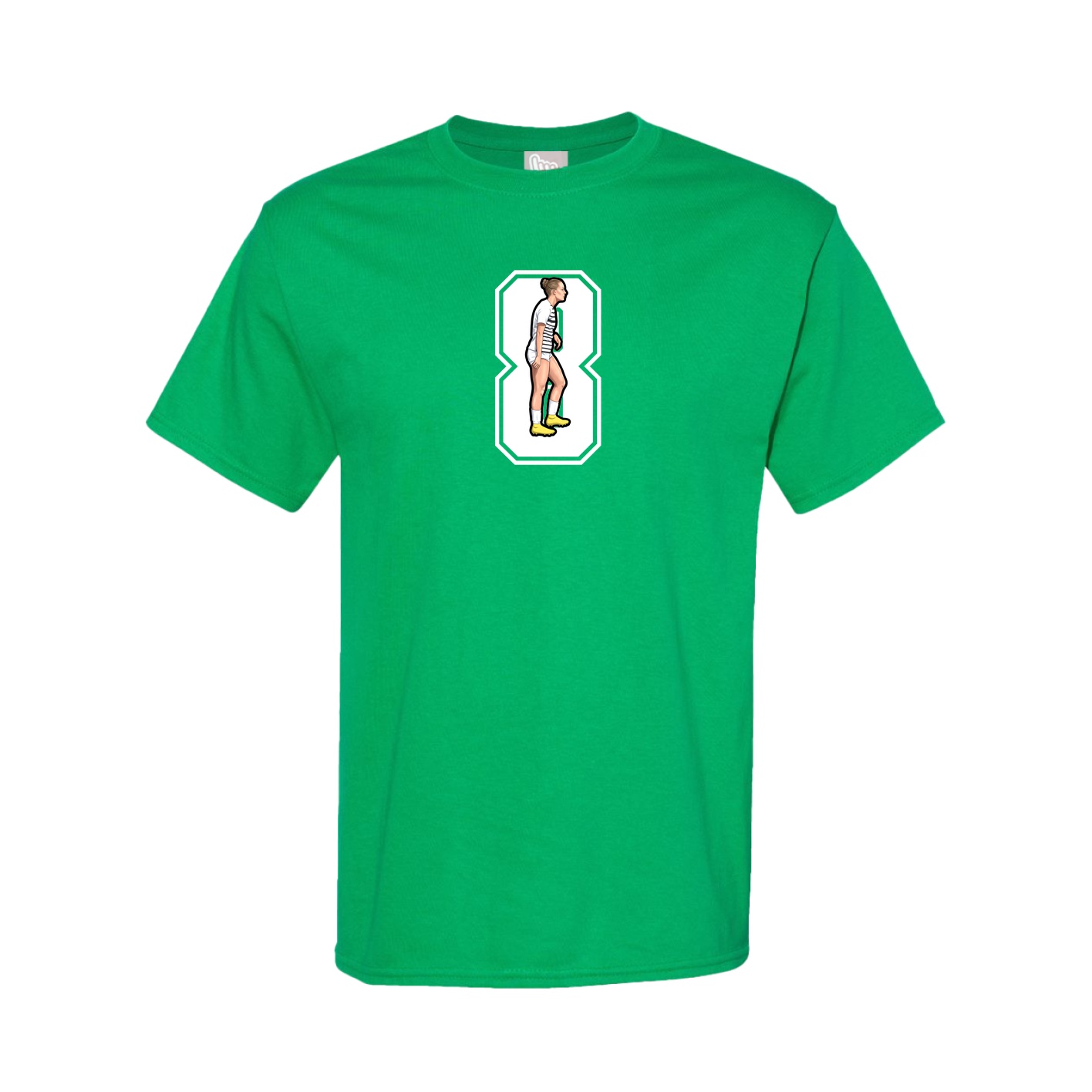 Youth Tee — Number in Green