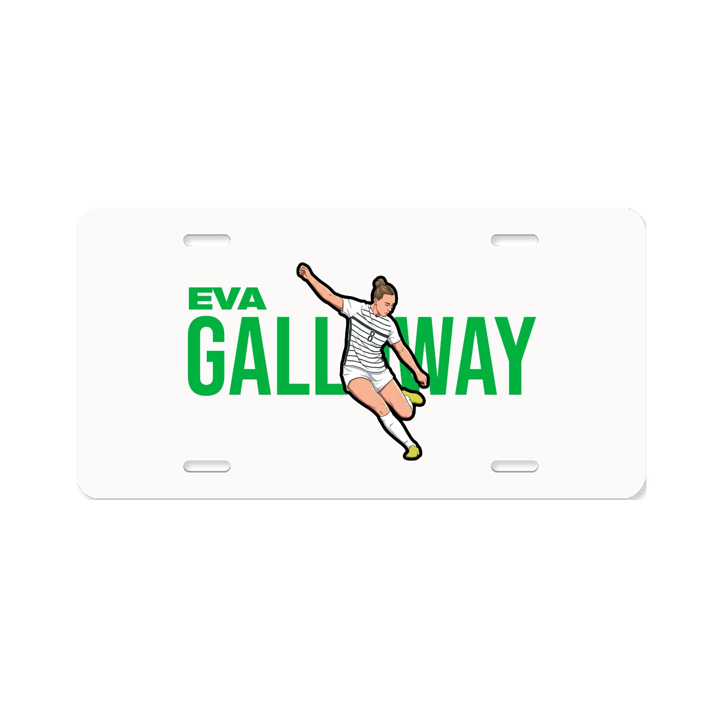 License Plate — Player Name in Classic