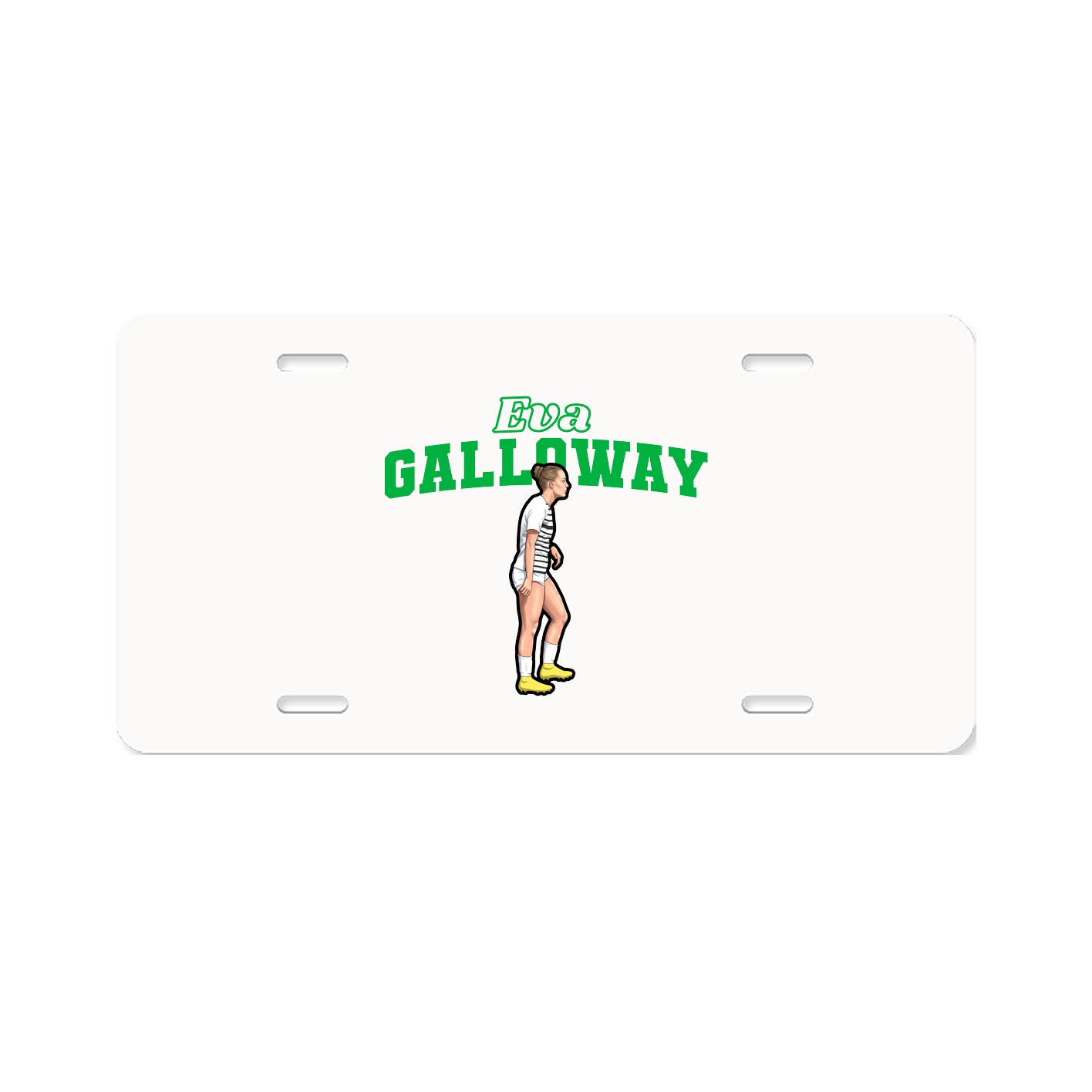 License Plate — Name Arch in Classic