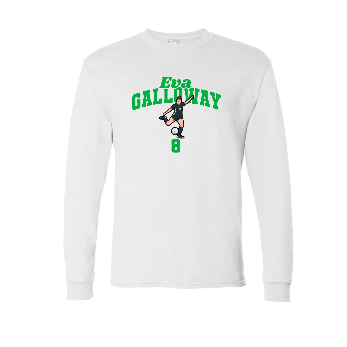Long Sleeve Tee — Signature Arch in White