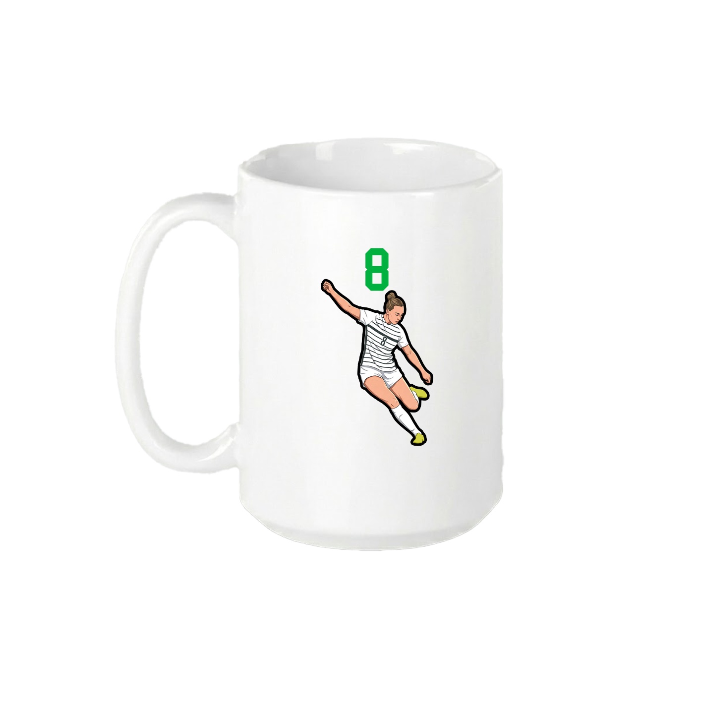 15oz Coffee Mug — Number Top in White
