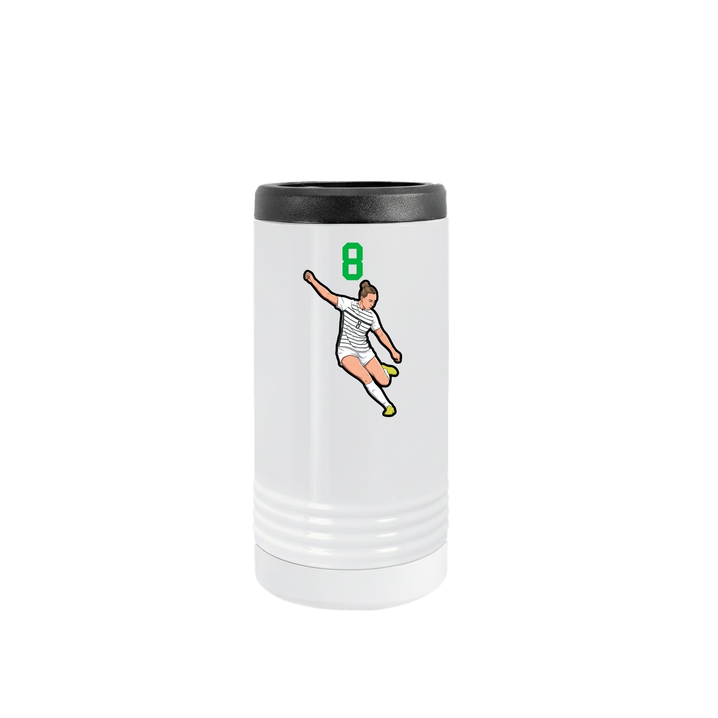 Slim Beverage Holder — Number Top in White
