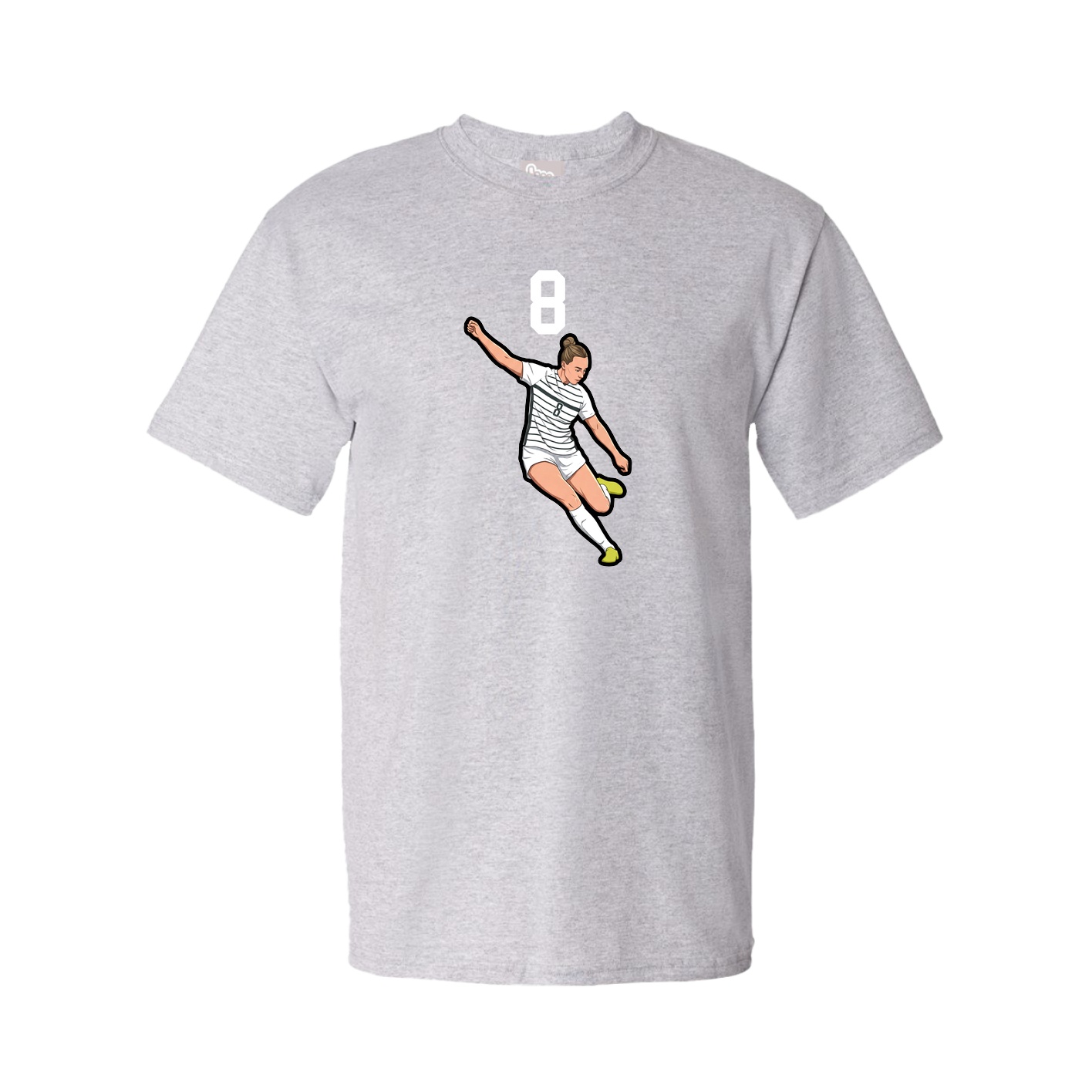 Youth Tee — Number Top in Grey