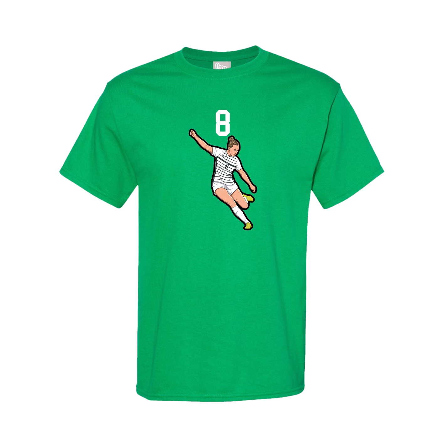 Youth Tee — Number Top in Green