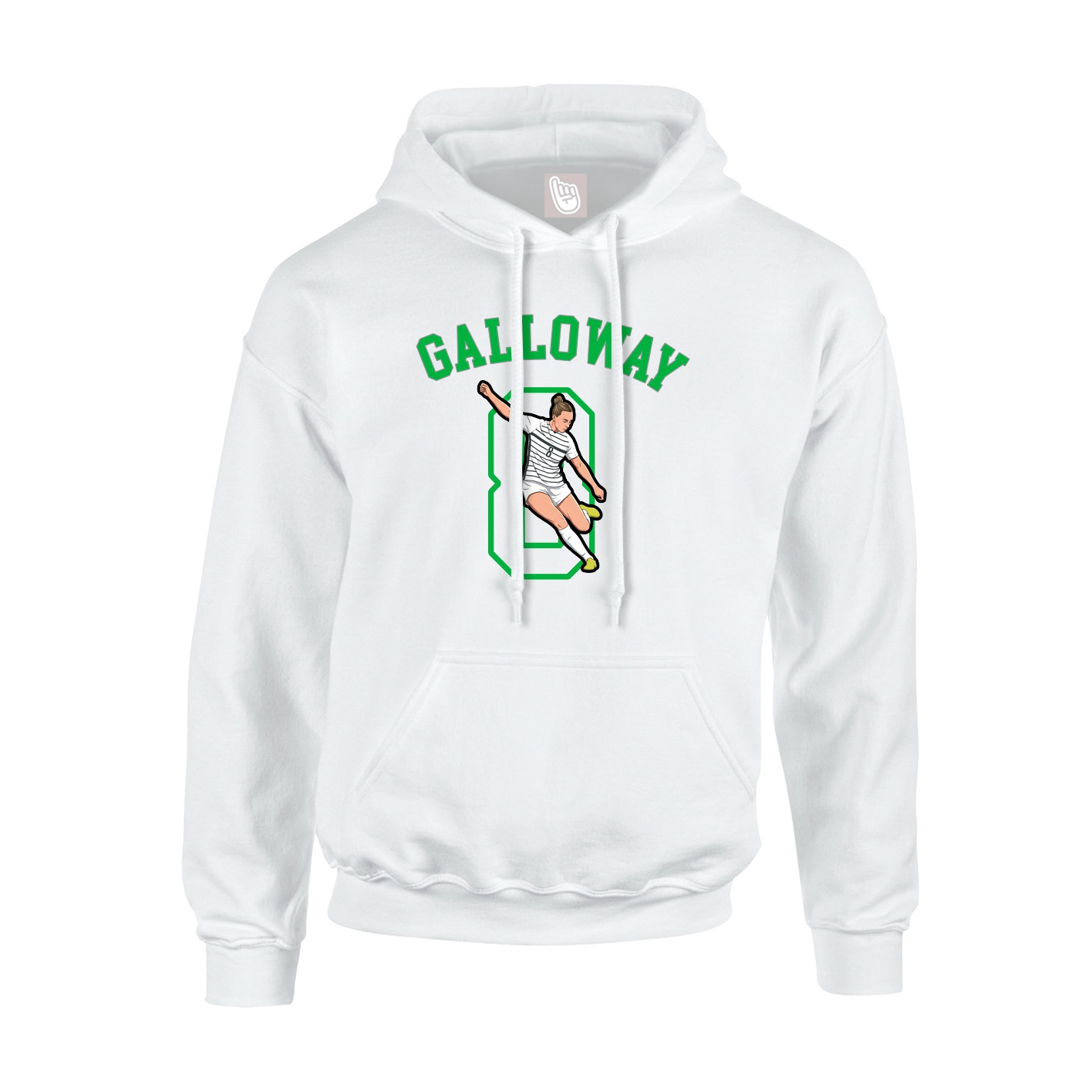 Hoodie — Shirsey Arch in White