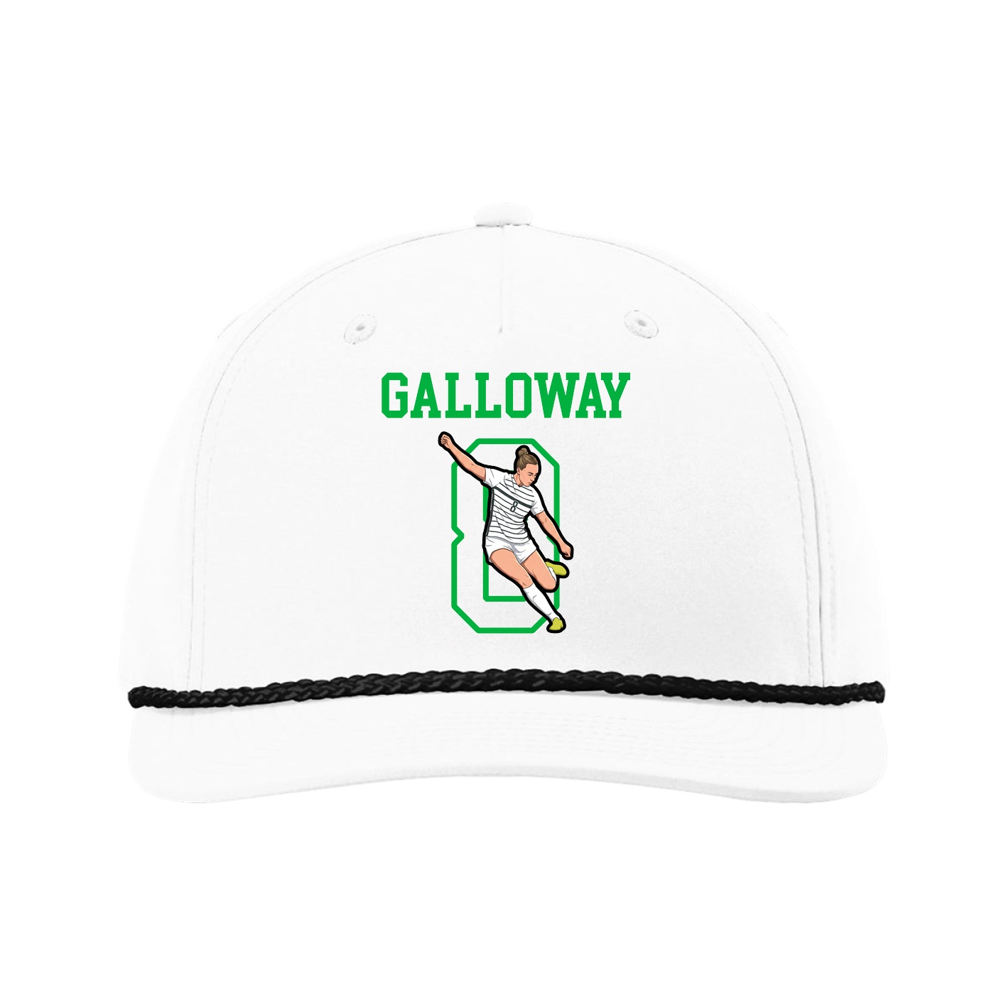 Five-Panel Classic Rope Cap — Shirsey in White
