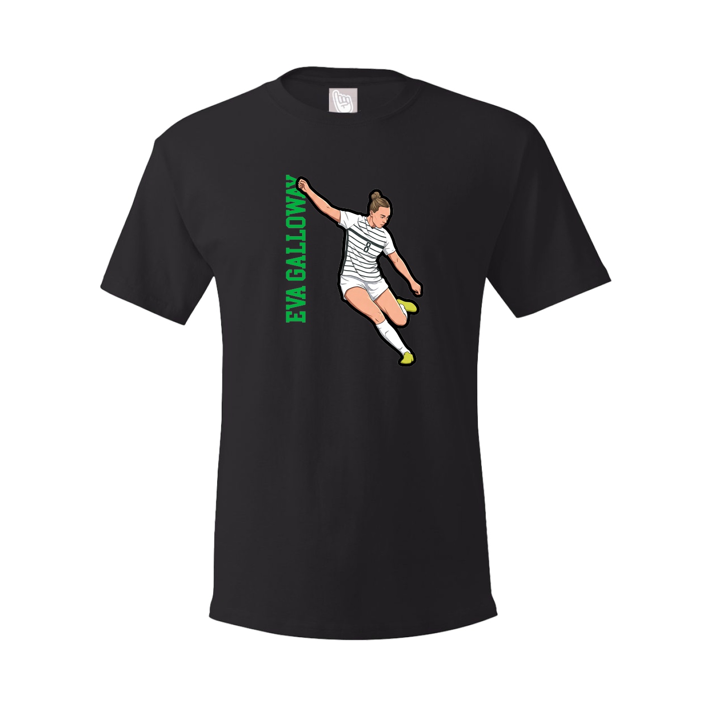 Tee — Name Vertical in Black