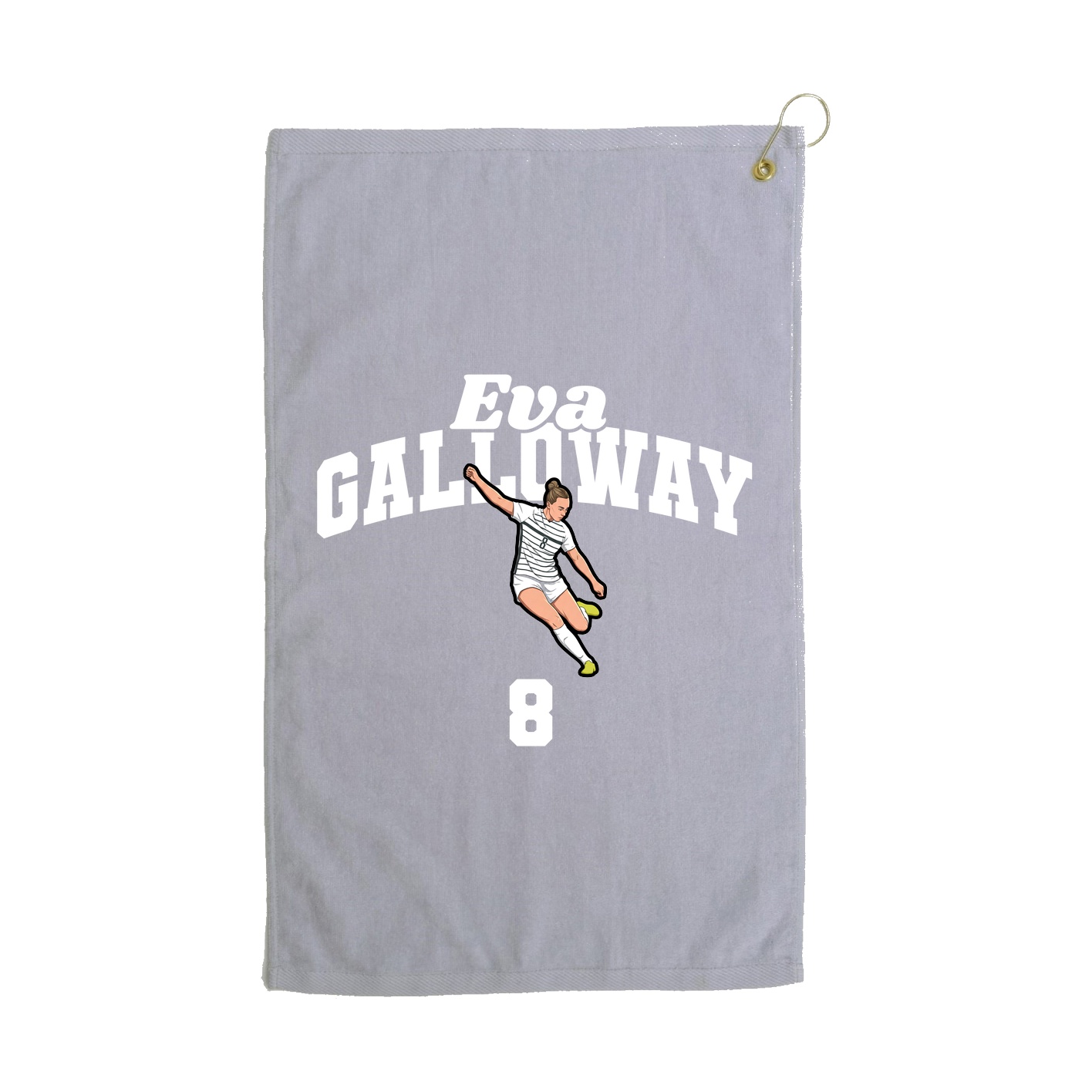 Golf Towel — Signature Arch in Grey