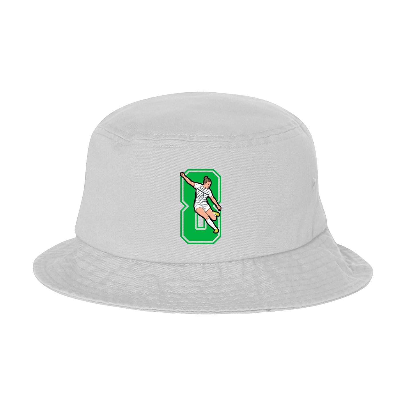 Bucket Cap — Number in White