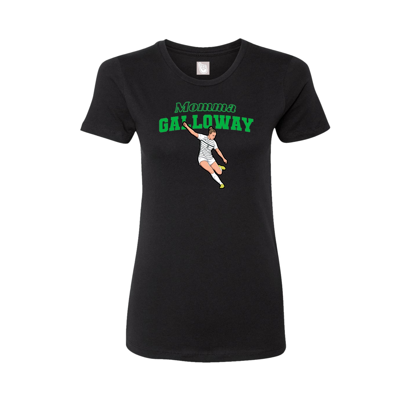 Womens Tee — Mothers Day Block in Black
