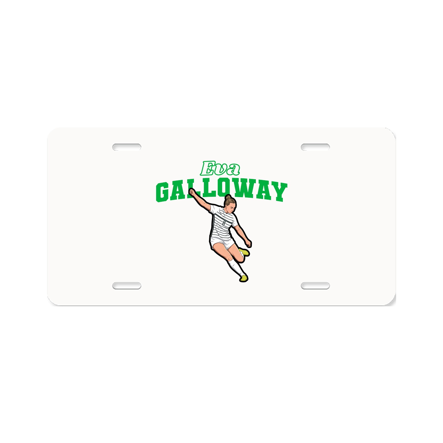License Plate — Name Arch in Classic