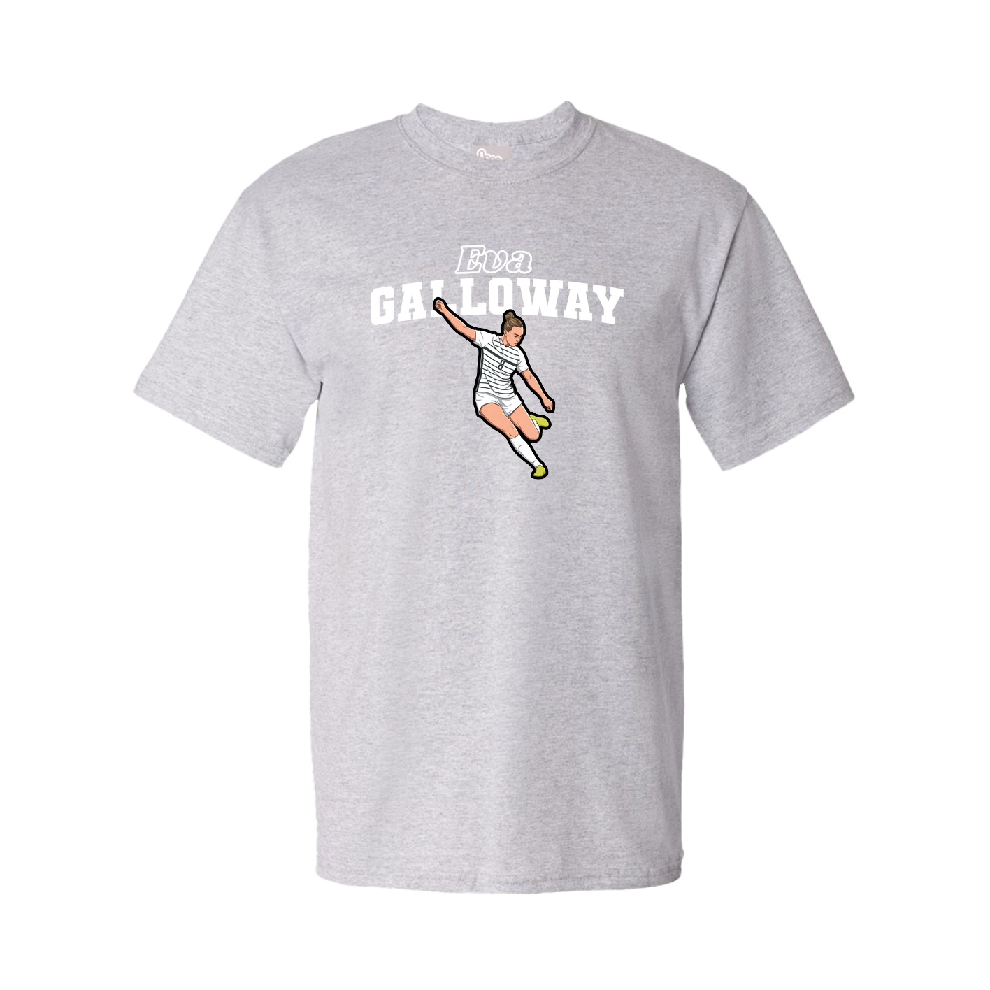 Youth Tee — Name Arch in Grey