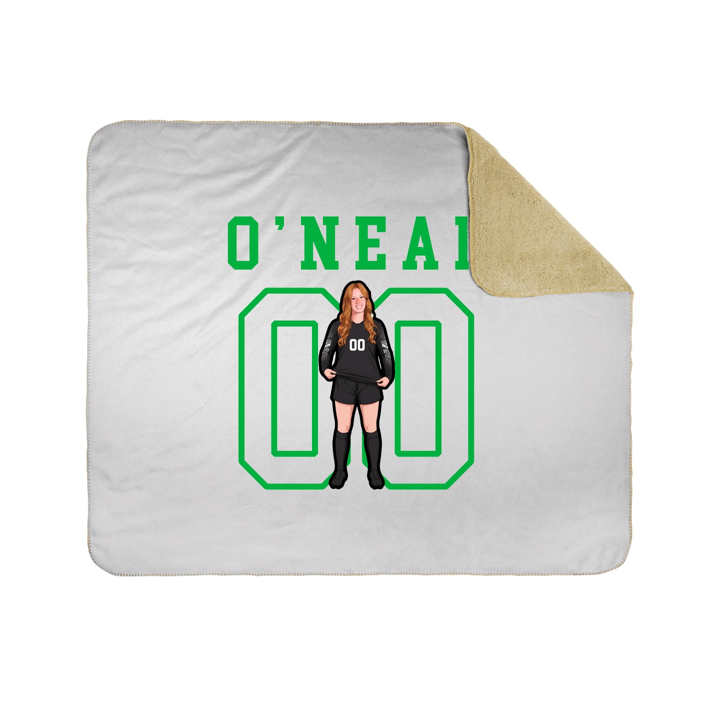 Throw Blanket — Shirsey in White