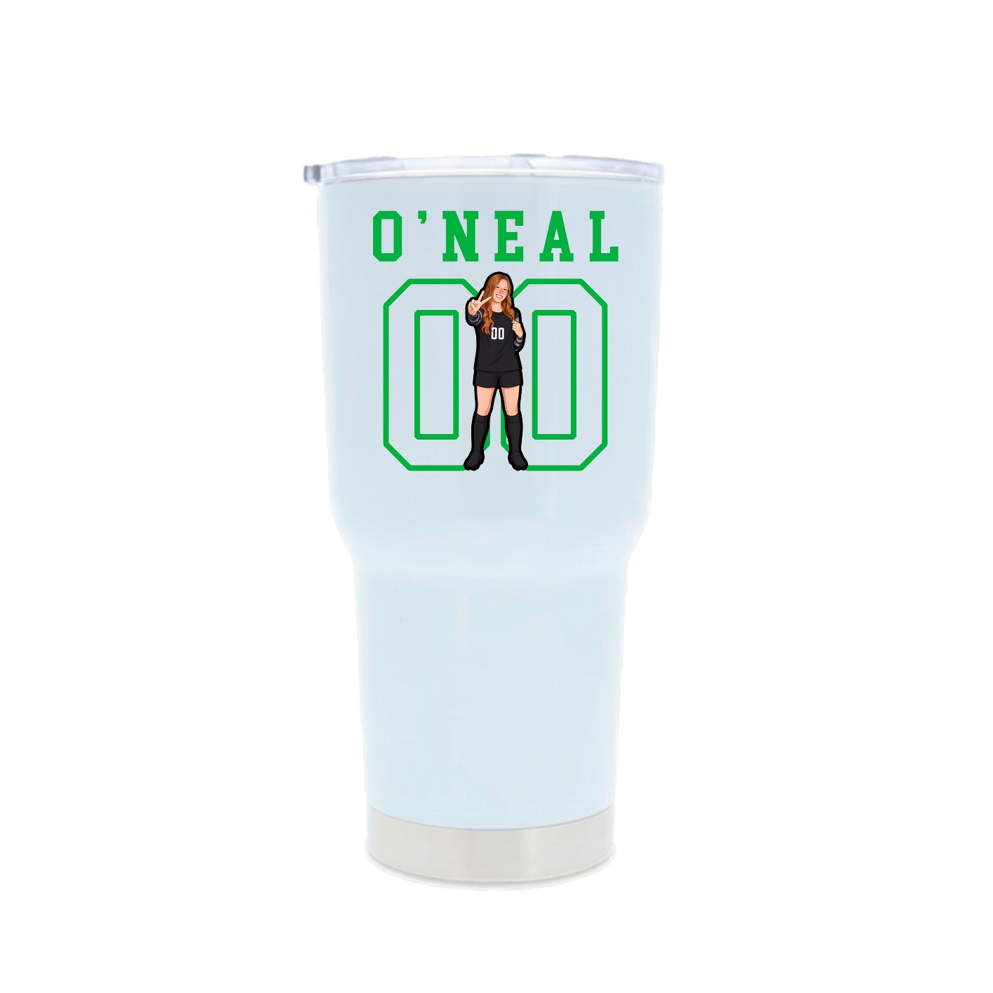 30oz Stainless Steel Tumbler — Shirsey in White