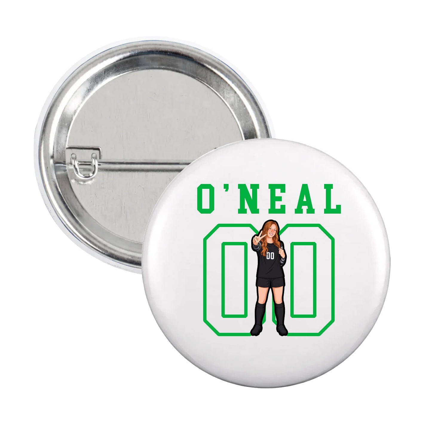 Game Day Button — Shirsey in White