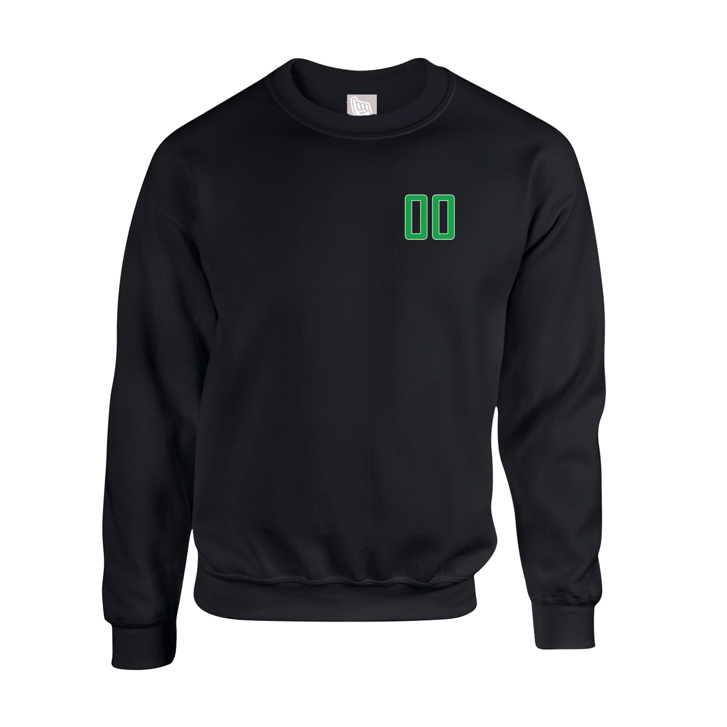 Fleece Crew — Front Shirsy in Black