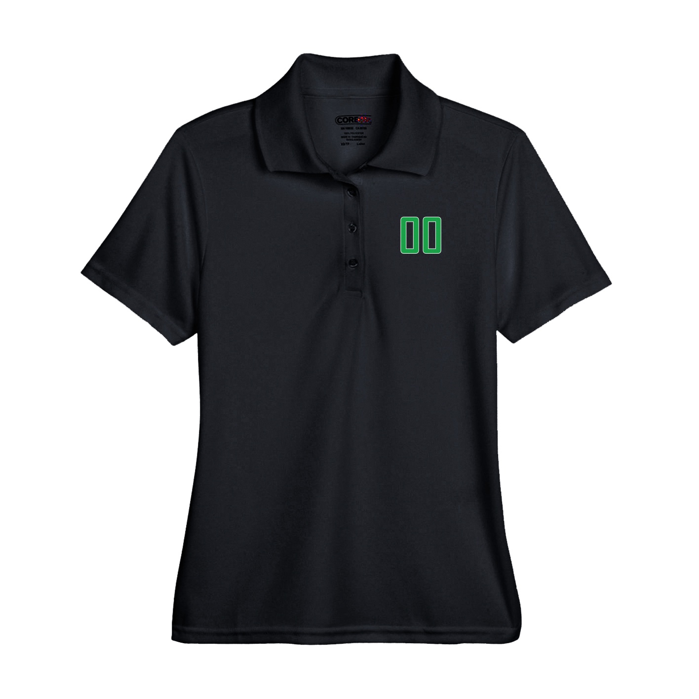 Performance Polo — Front Shirsy in Black