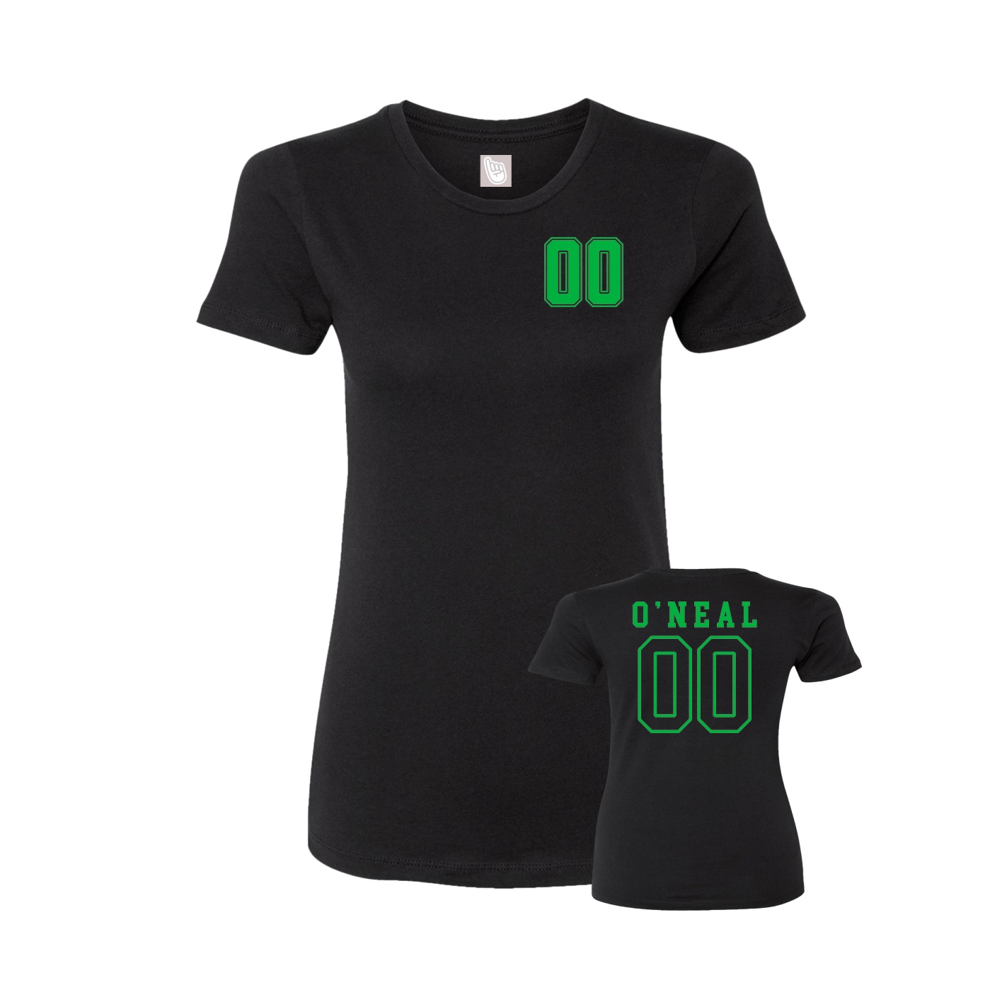 Womens Tee — Chest Back in Black