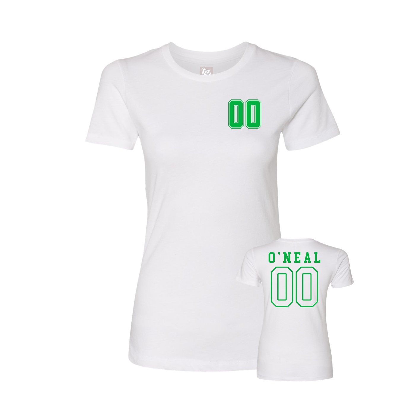 Womens Tee — Chest Back in White