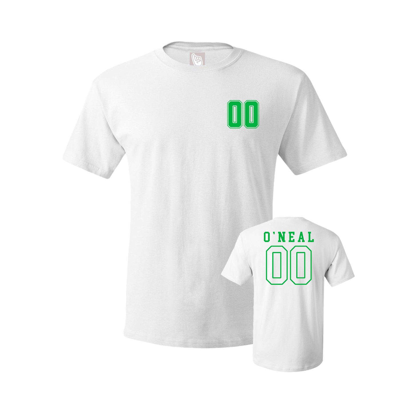 Youth Tee — Chest Back in White