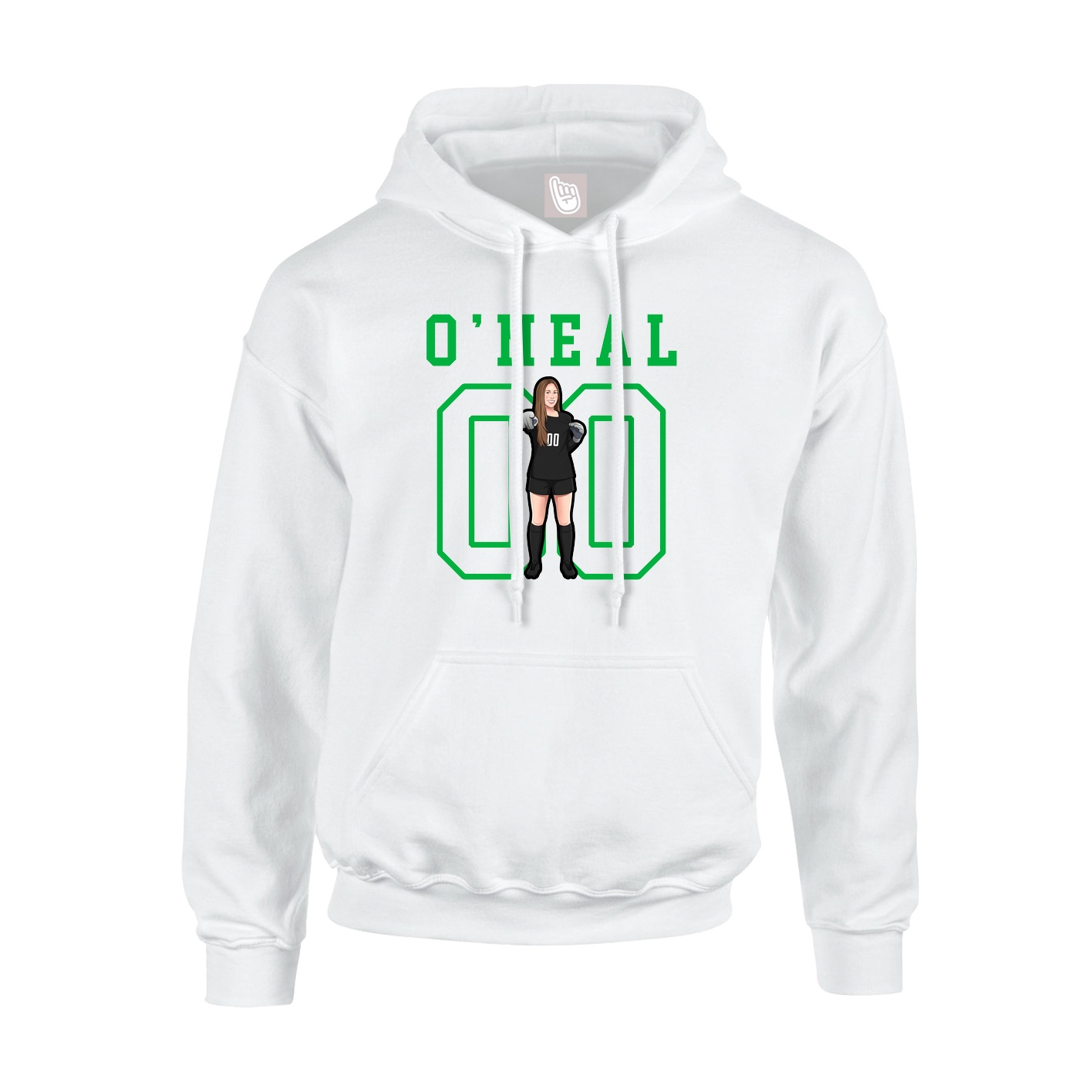 Hoodie — Shirsey in White
