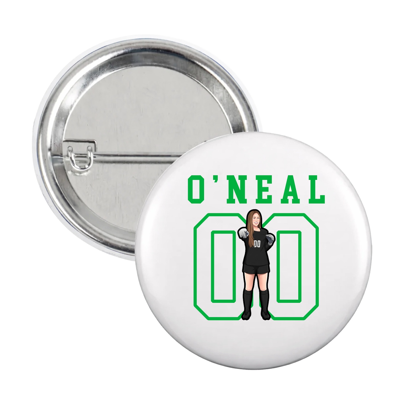 Game Day Button — Shirsey in White