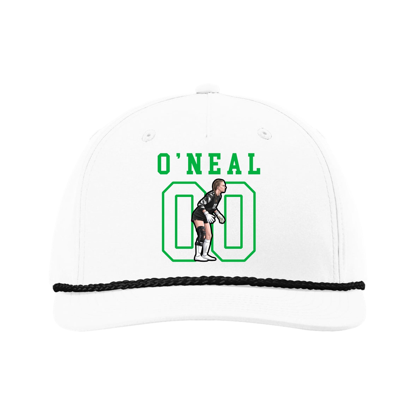 Five-Panel Classic Rope Cap — Shirsey in White