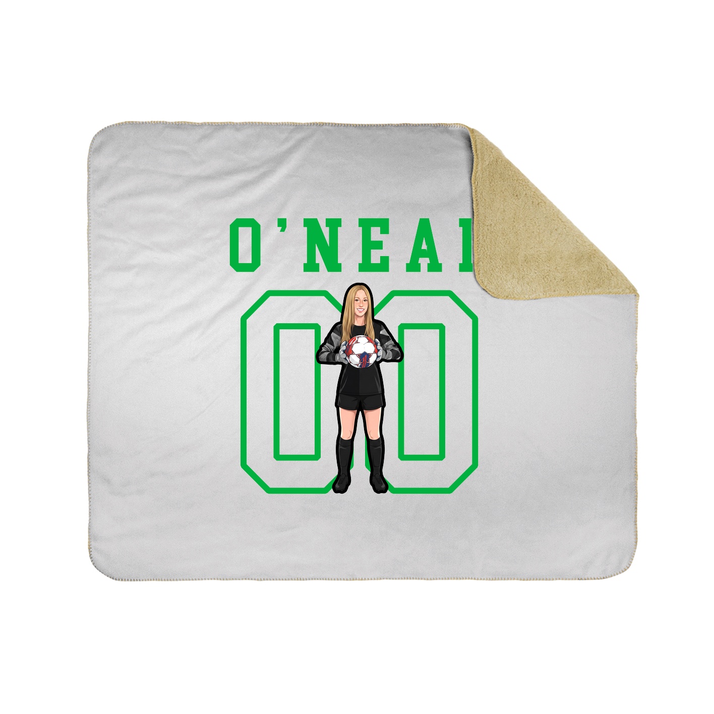 Throw Blanket — Shirsey in White