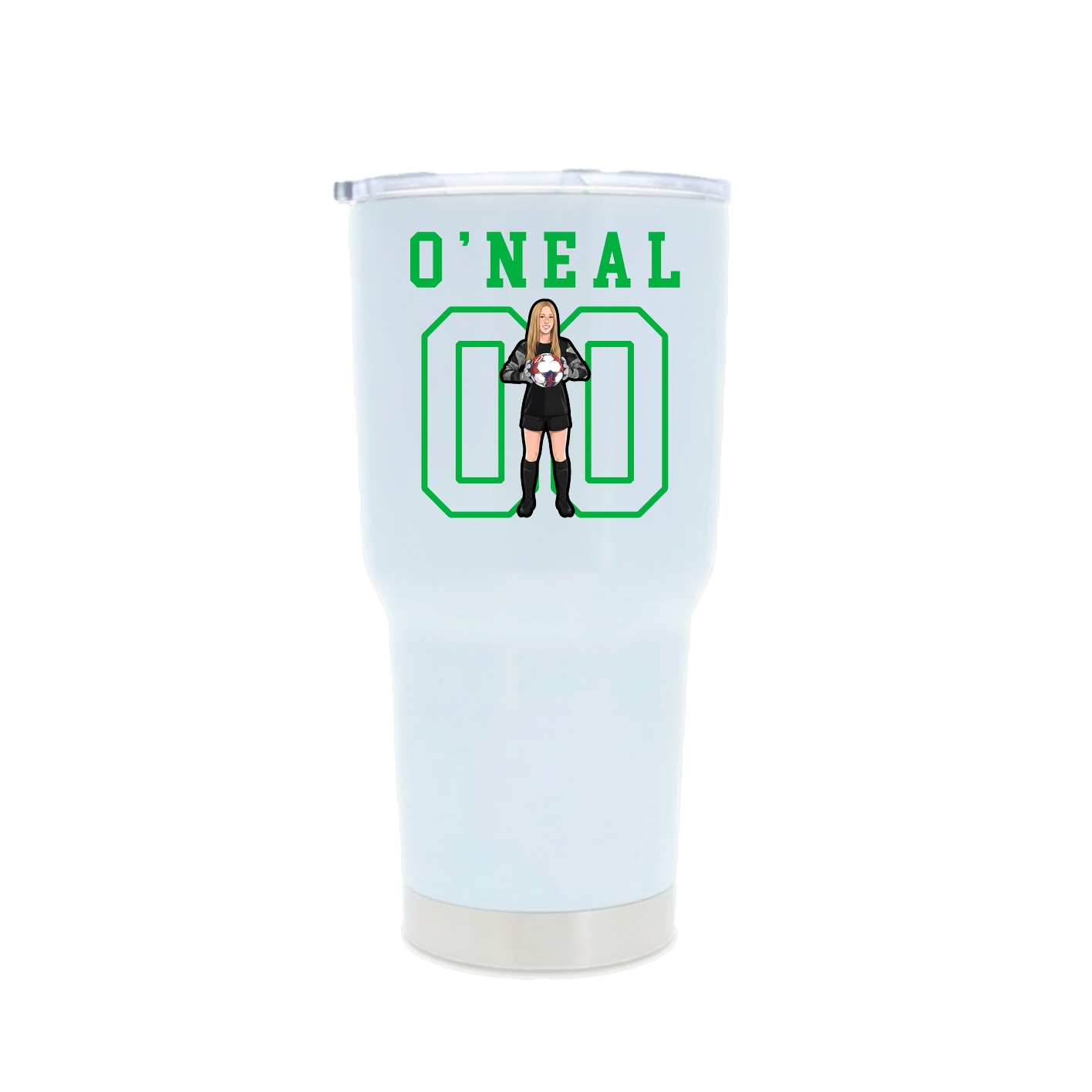 30oz Stainless Steel Tumbler — Shirsey in White