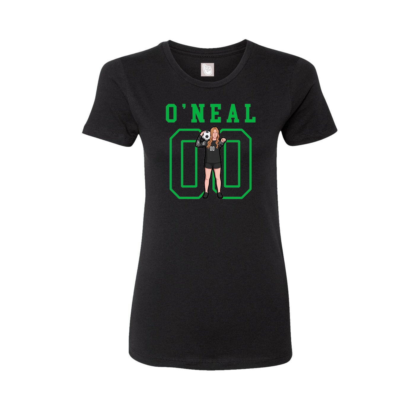 Fitted Women's Tee — Shirsey in Black