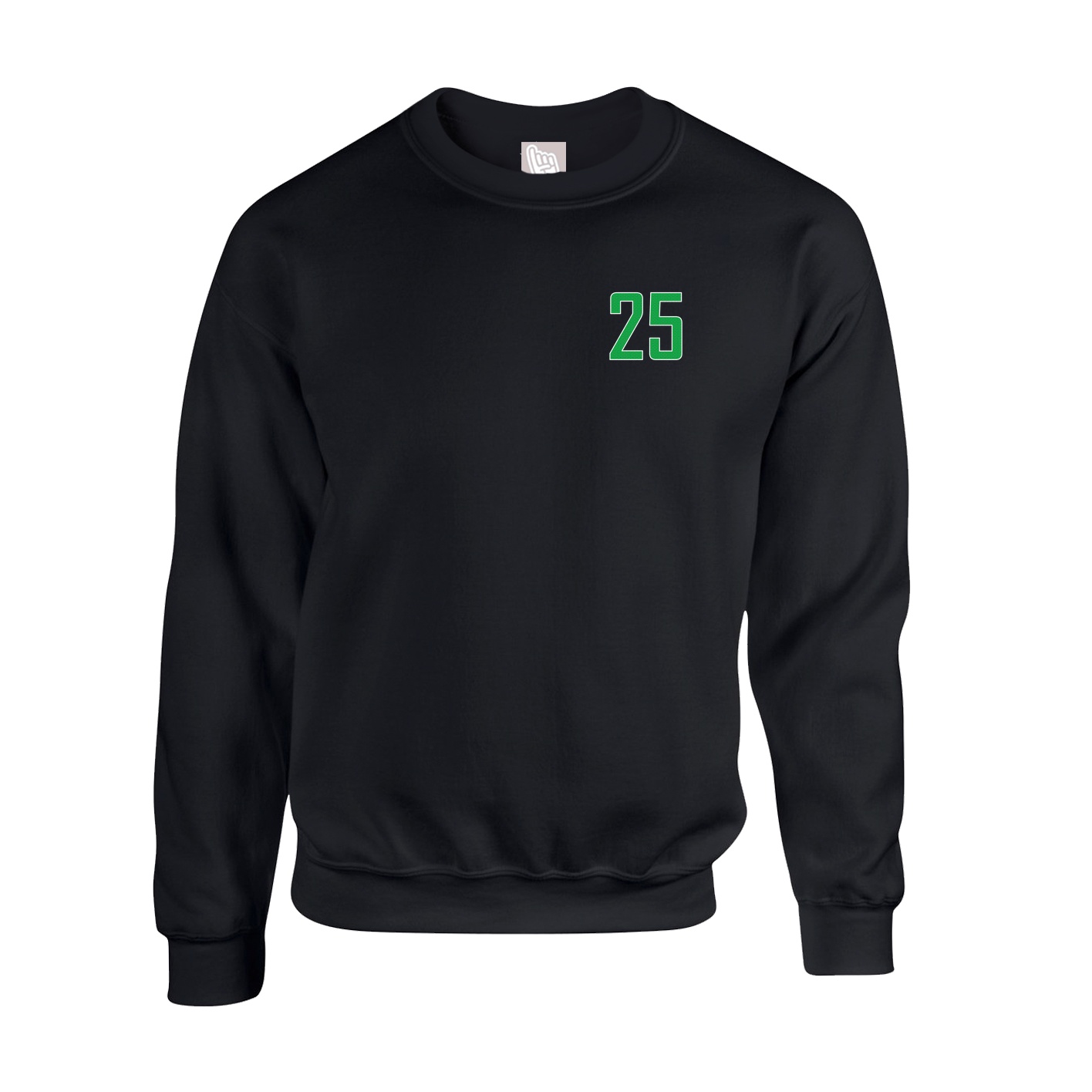 Fleece Crew — Front Shirsy in Black