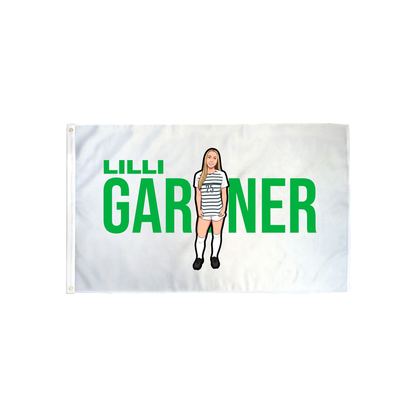 3x5 Flag — Player Name in Classic