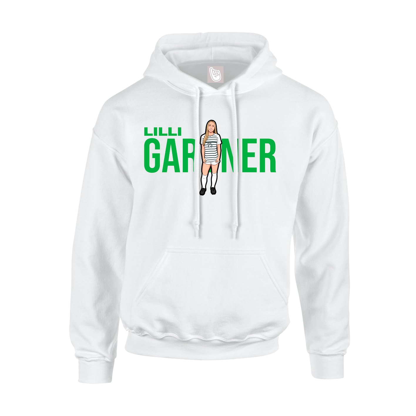 Hoodie — Player Name in White