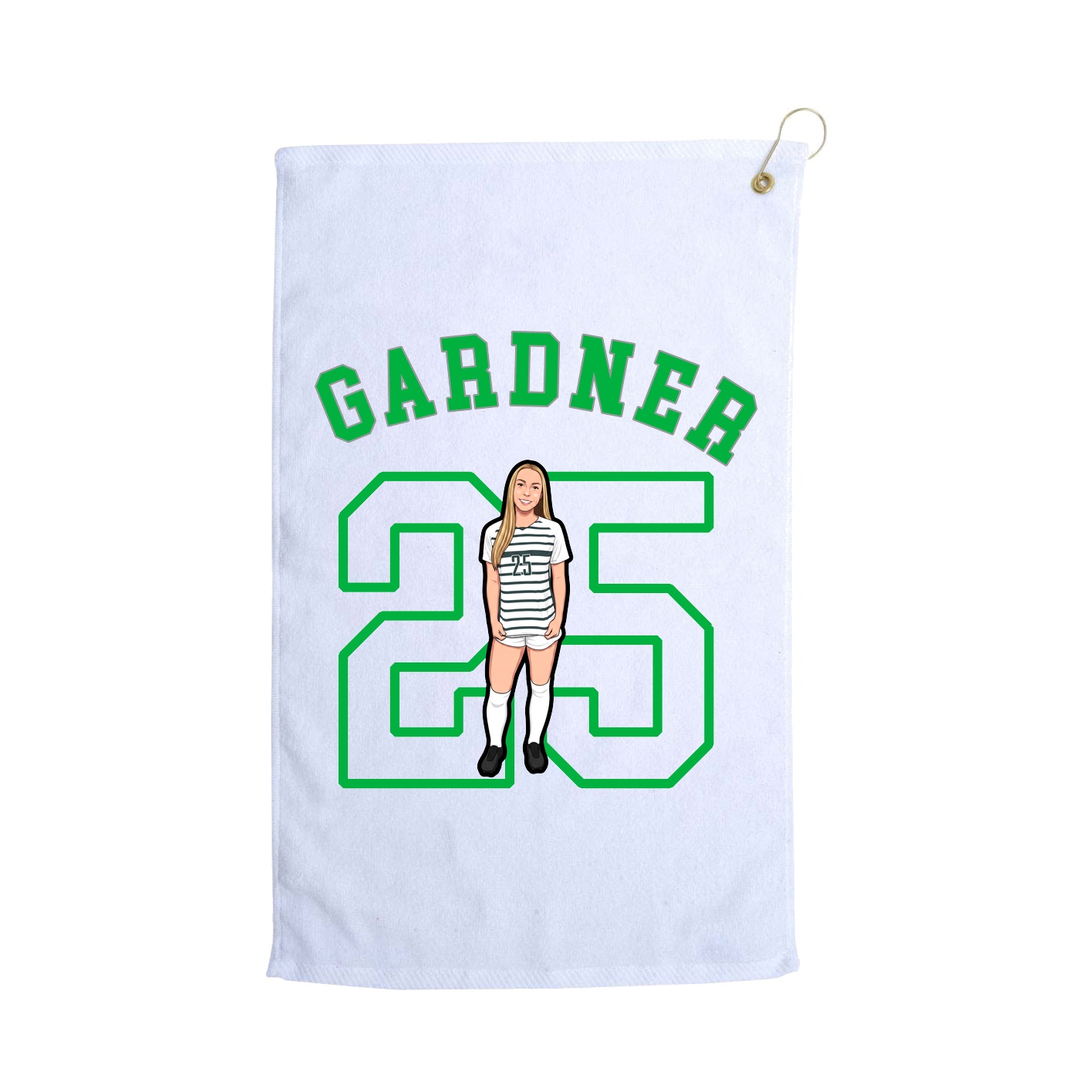 Golf Towel — Shirsey Arch in White
