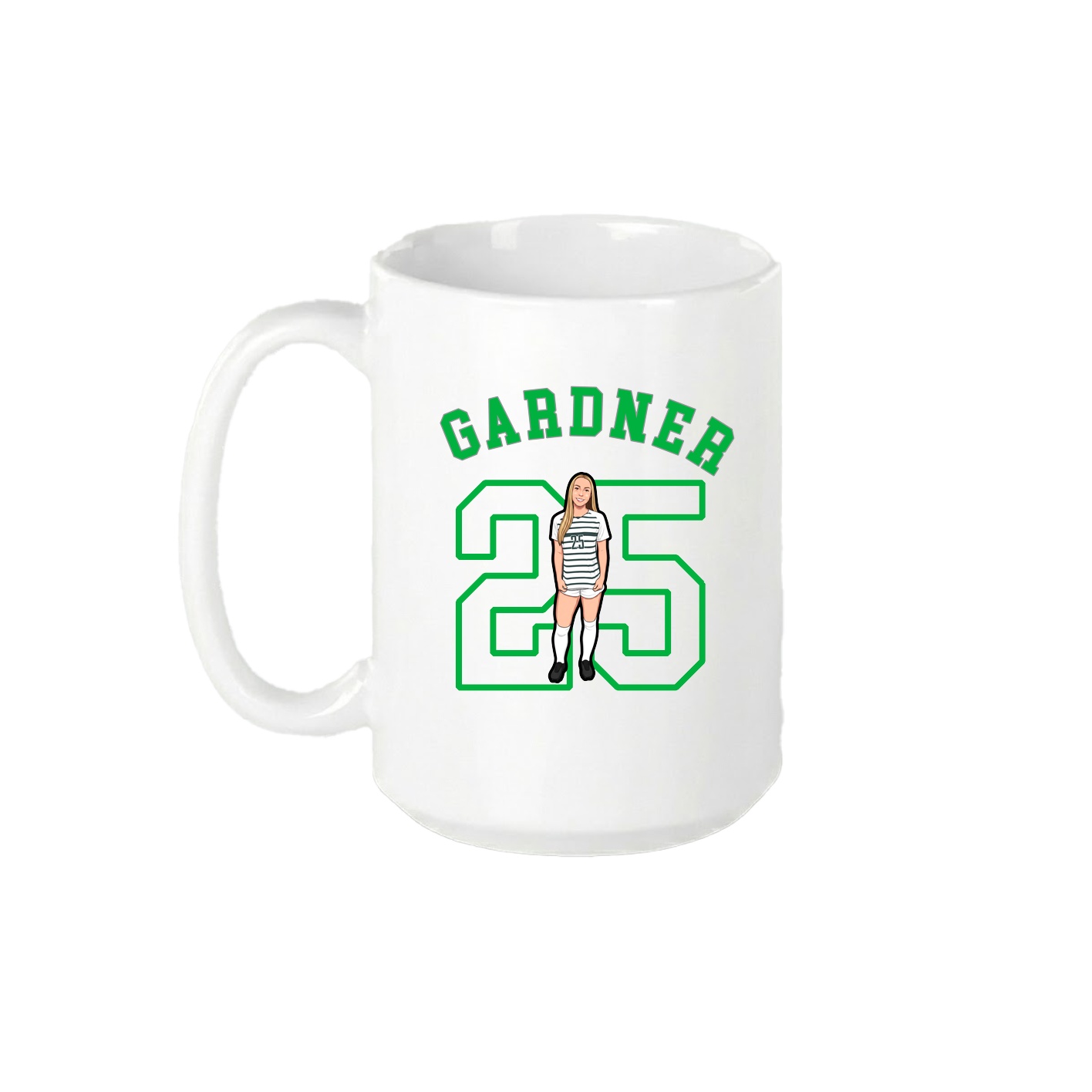 15oz Coffee Mug — Shirsey Arch in White