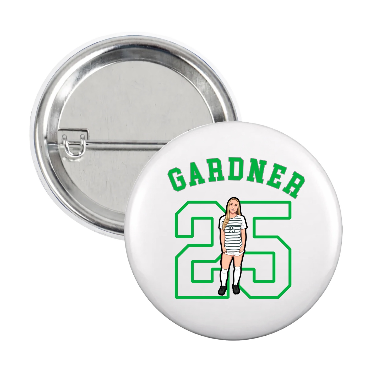 Game Day Button — Shirsey Arch in White
