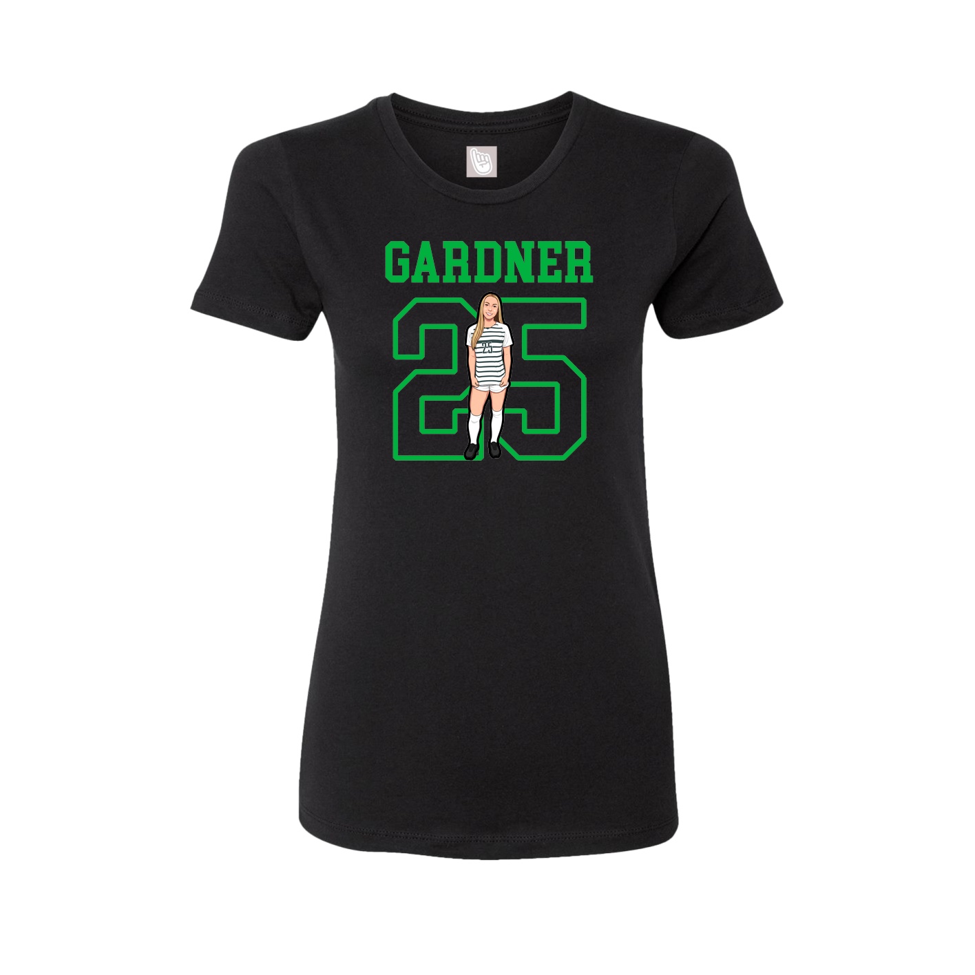 Fitted Women's Tee — Shirsey in Black