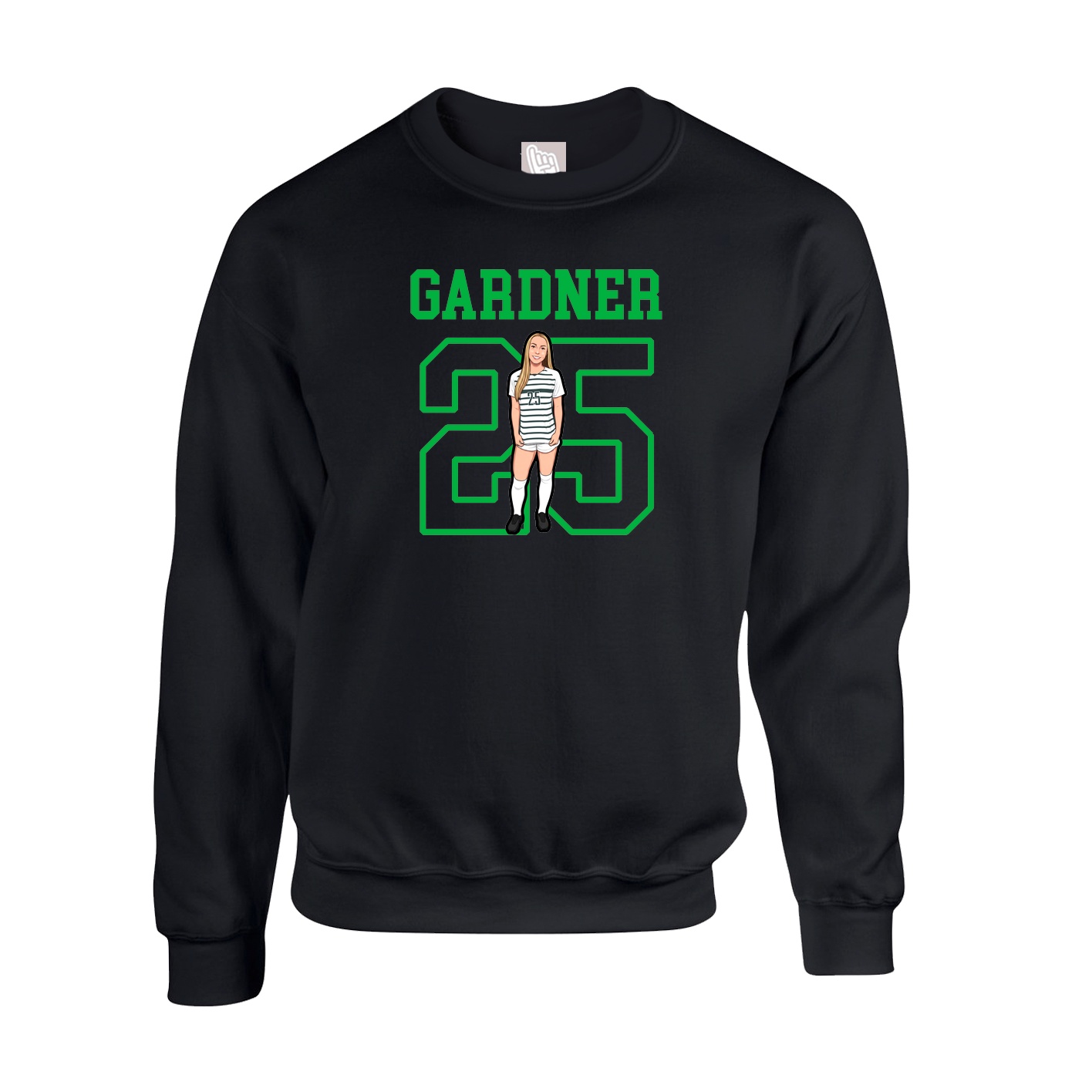 Fleece Crew — Shirsey in Black