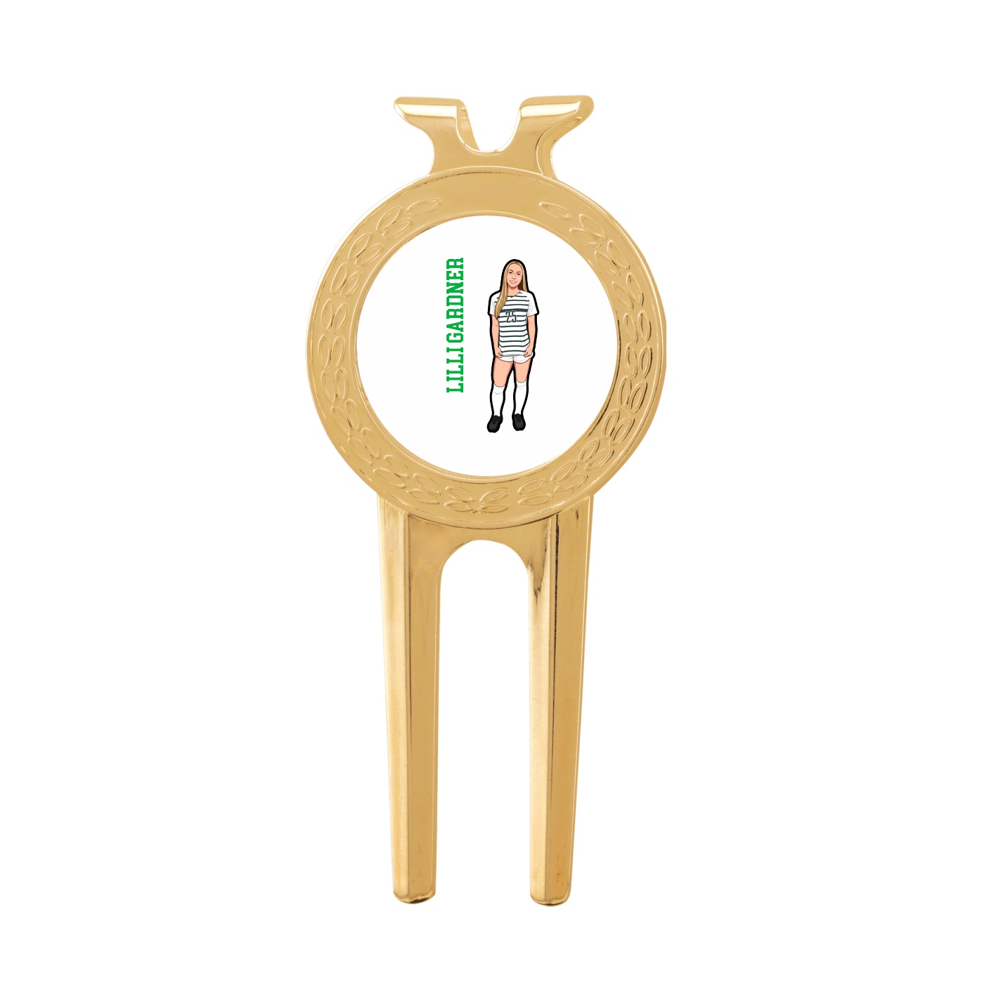 Divot Tool with Ball Marker — Name Vertical in Classic
