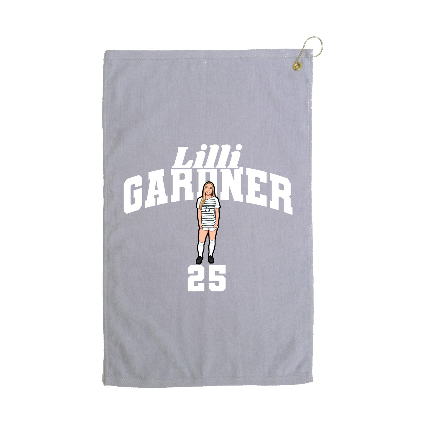 Golf Towel — Signature Arch in Grey