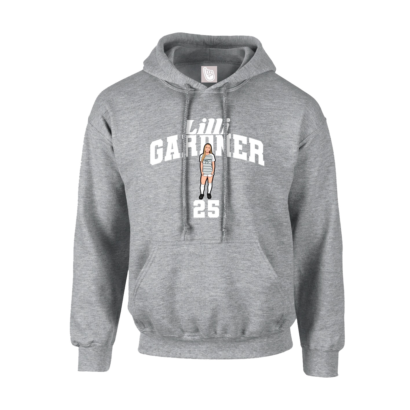 Hoodie — Signature Arch in Grey